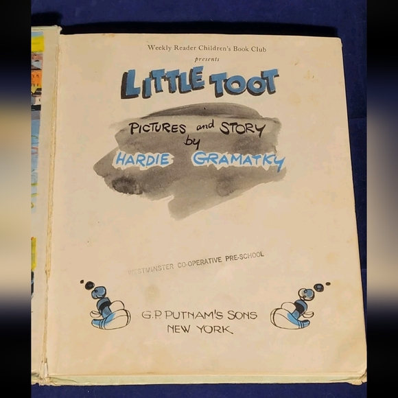 GP putnams Other Vintage Childrens Book Little Toot By Hardie